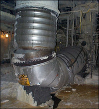 Over pressurization of 48&quot; expansion joint