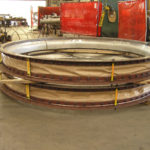 Round fabric expansion joint with internal liner