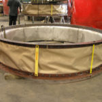 Round fabric expansion joint with liner