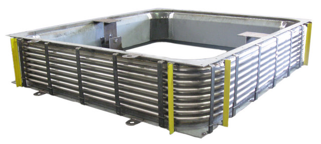 16 foot square rectangular expansion joint with stainless steel bellows