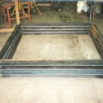Single rectangular metal bellows